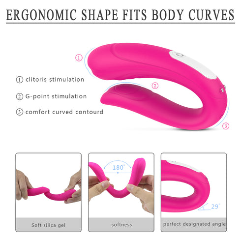 Couple U Vibrating Messager - Remote Control